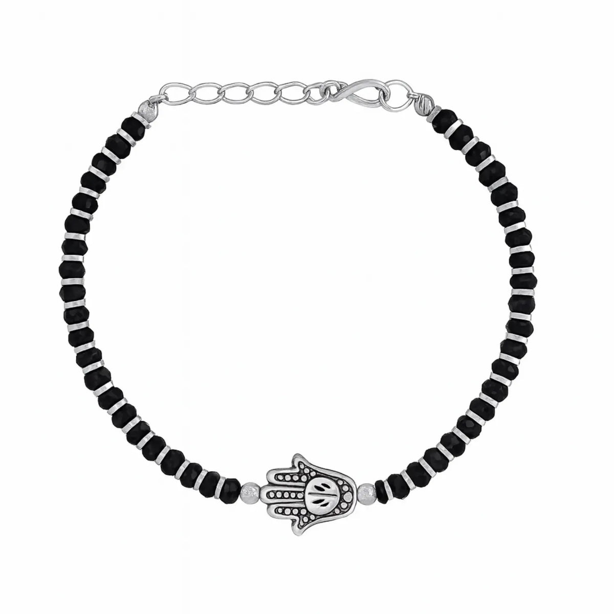 Divine Hamsa Silver Bracelet