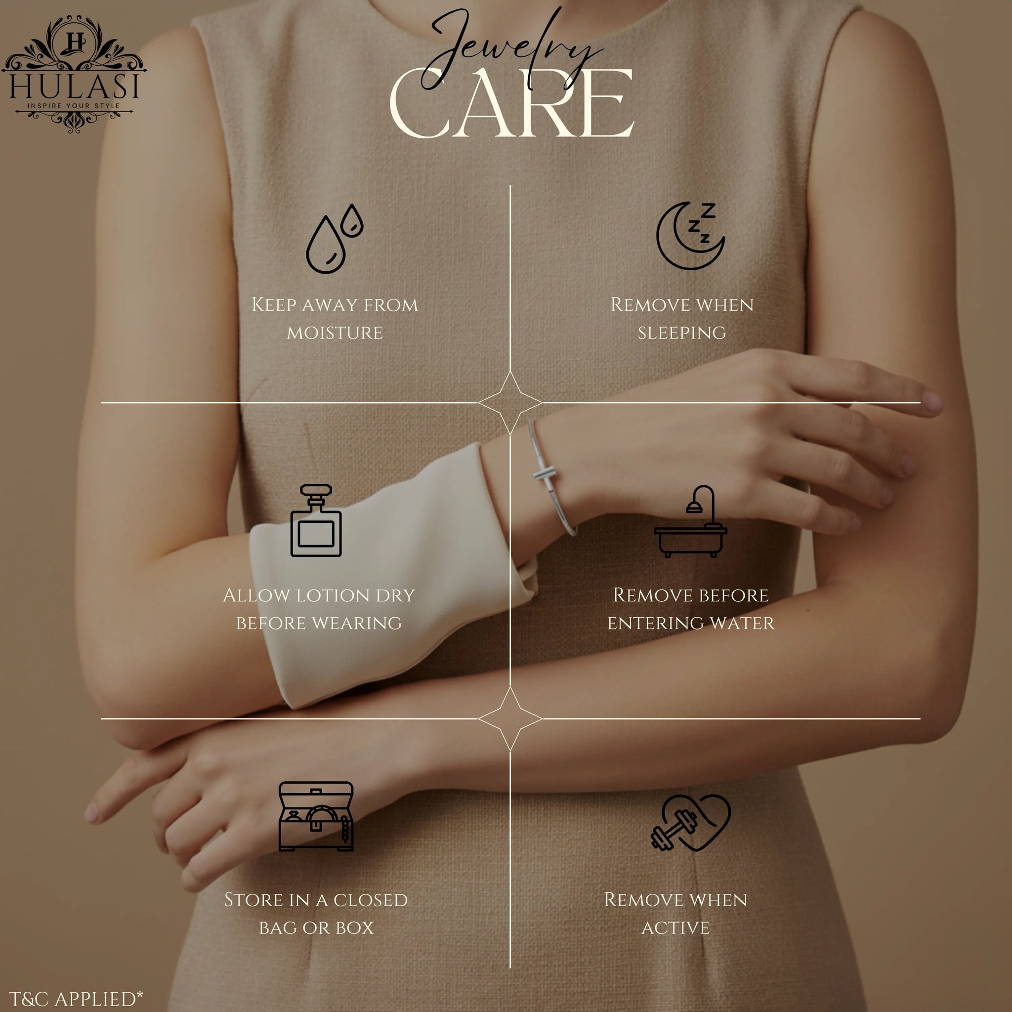 Hulasi Women's 925 Sterling Silver Polished Plain T-Bar Hinged Bangle Bracelet 6cm