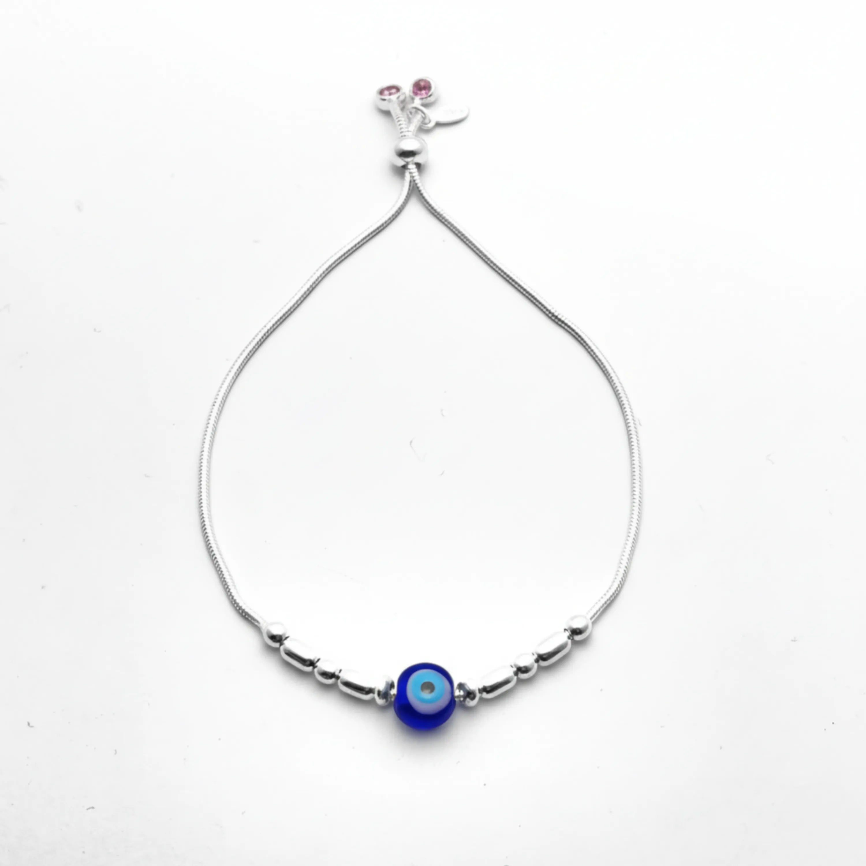 Hulasi Women 925 Sterling Silver Cubic Zirconia Open Cuff Bangle Bracelet 6.2cm