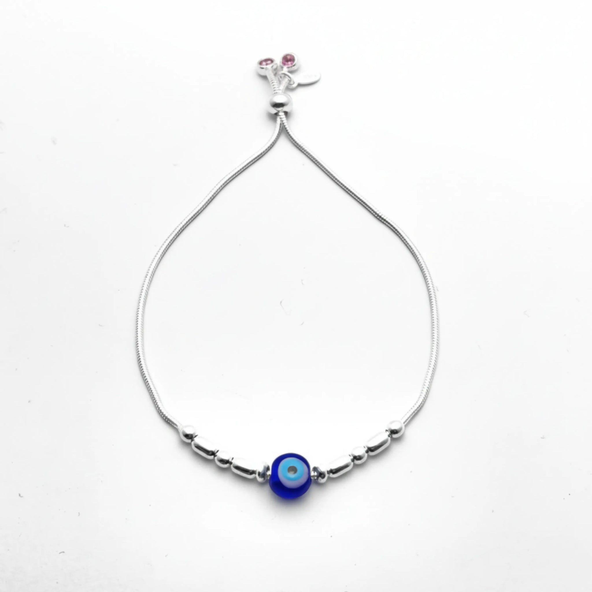 Hulasi Women 925 Sterling Silver Cubic Zirconia Open Cuff Bangle Bracelet 6.2cm