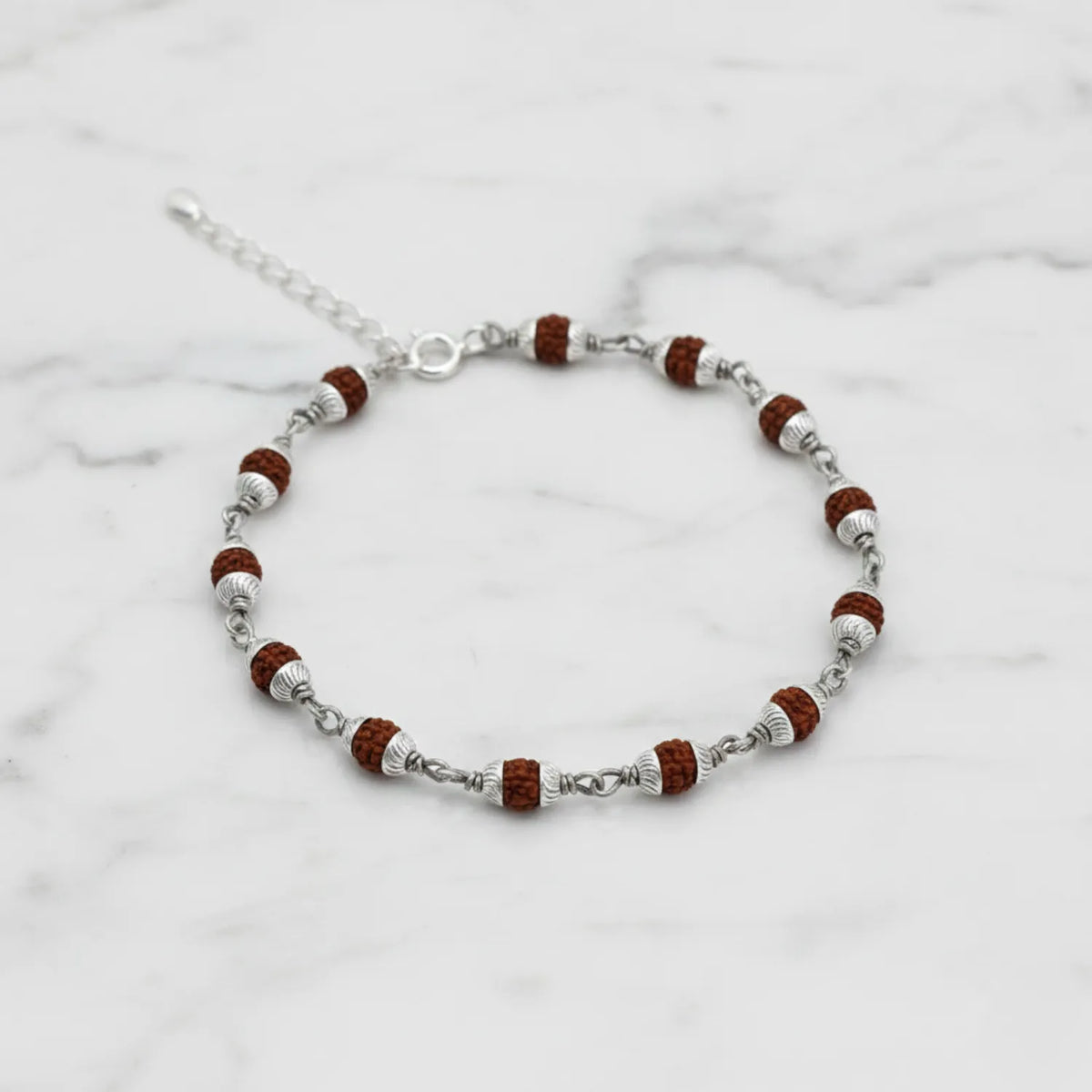 Silver Floral Harmony Bracelet