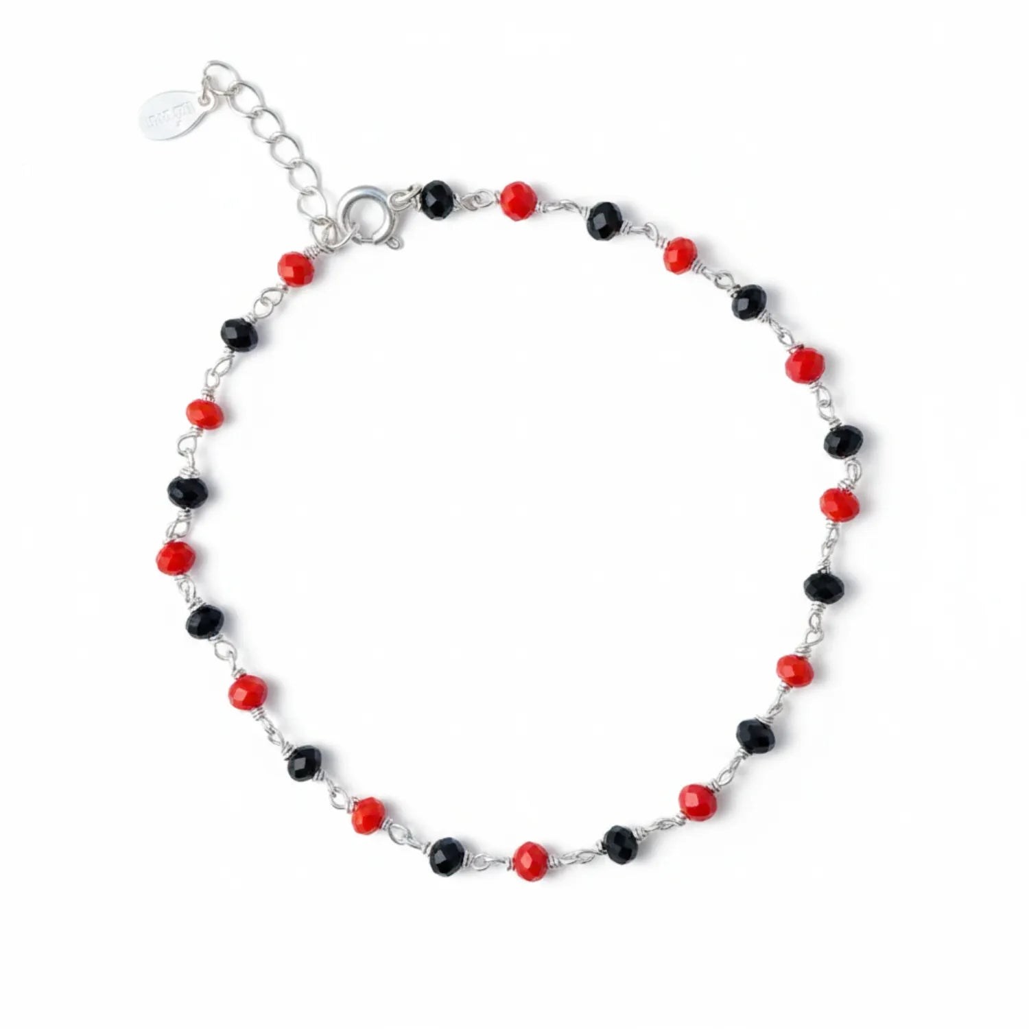 Silver Monochrome Pearl Bracelet