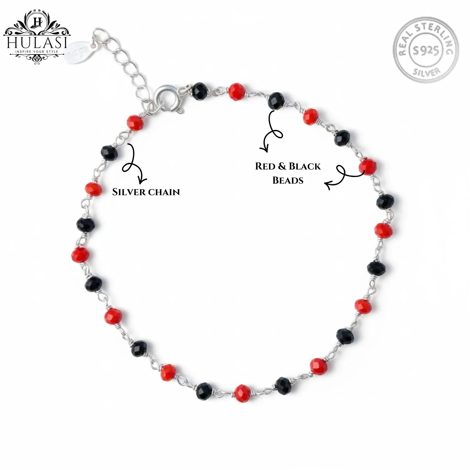 Silver Monochrome Pearl Bracelet