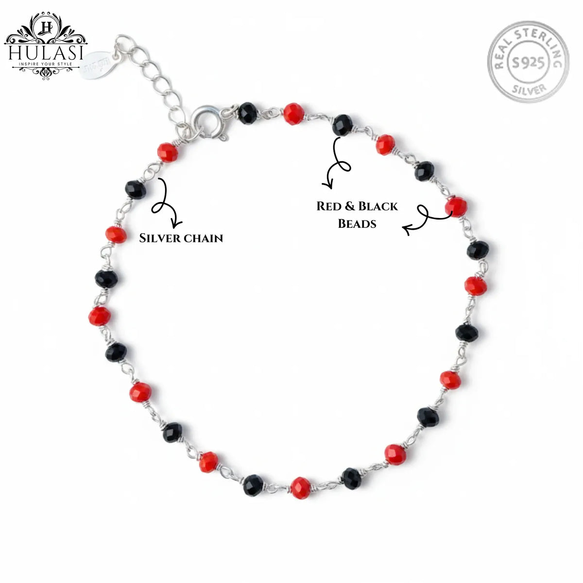 Silver Monochrome Pearl Bracelet