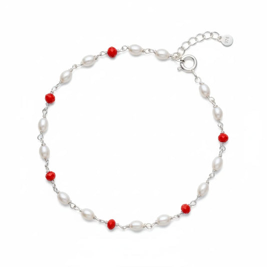 Silver Twin Rudraksha Bracelet