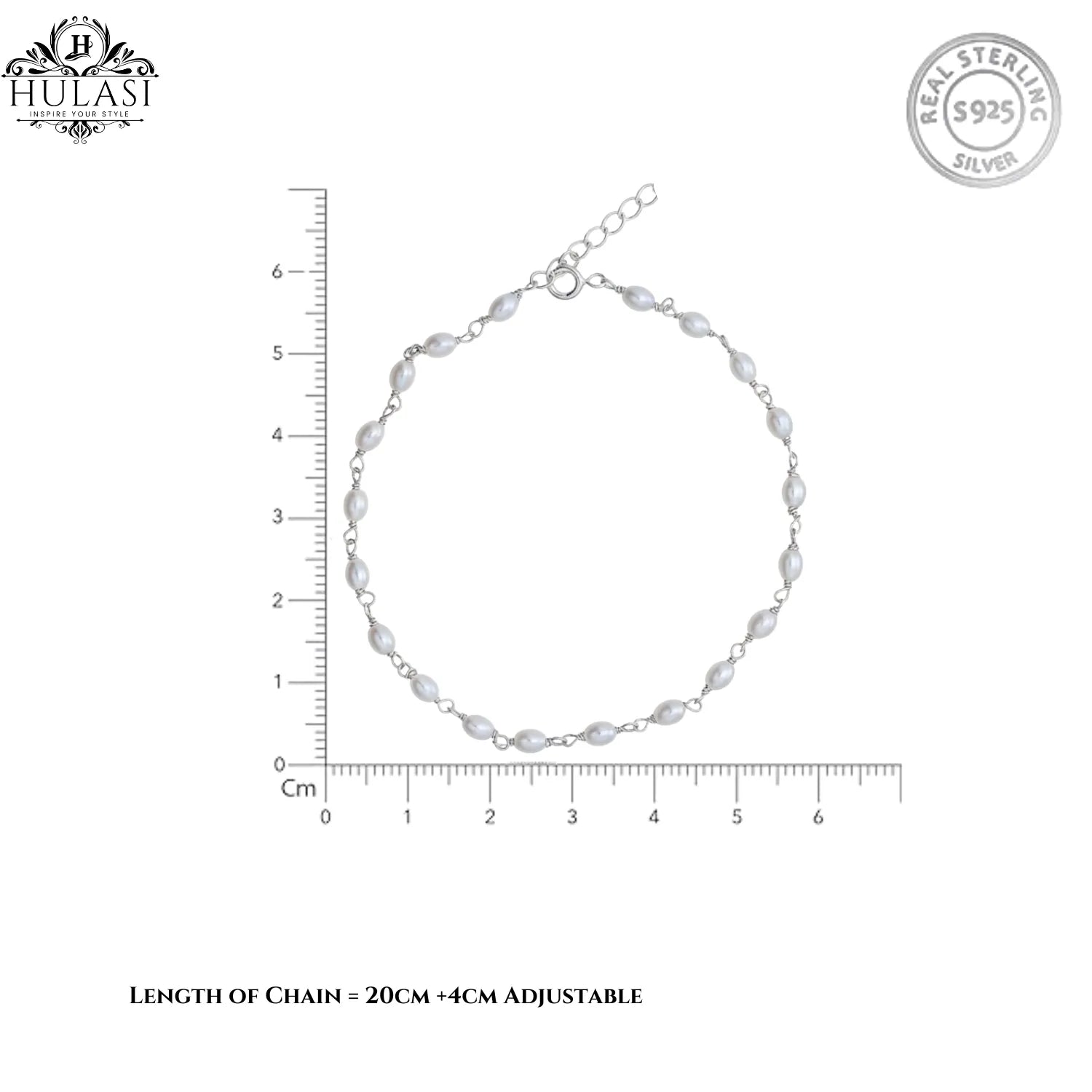 Silver Rudra-Pearl Fusion Bracelet