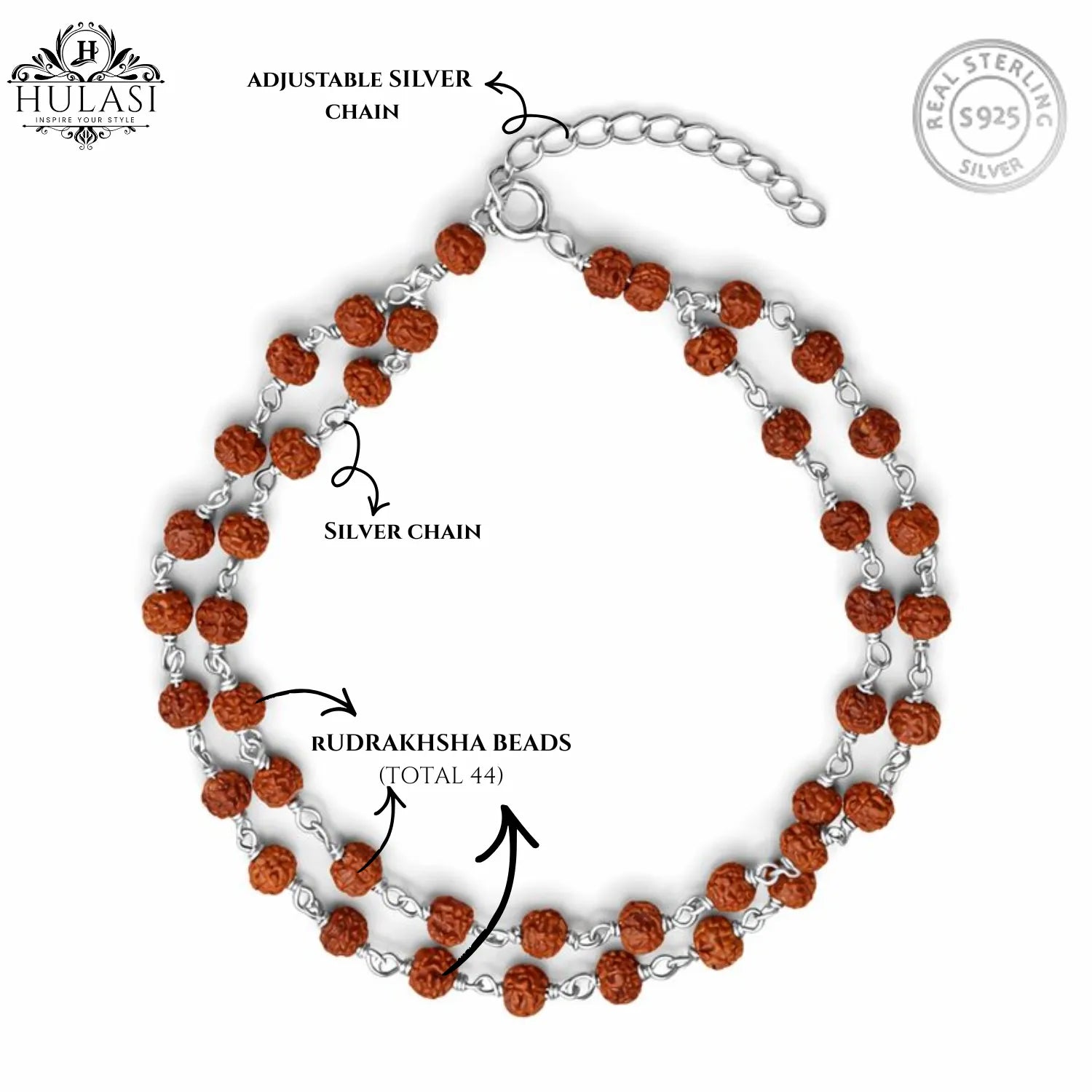 Silver Evil Eye Protection Bracelet