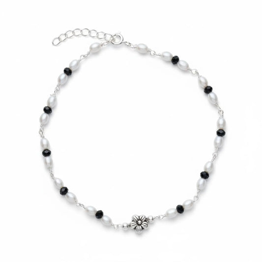 Silver Crimson Night Bracelet