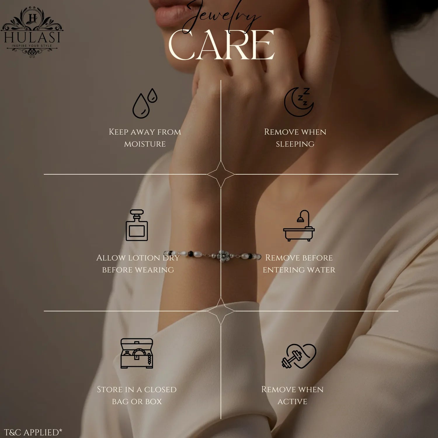 Silver Crimson Night Bracelet