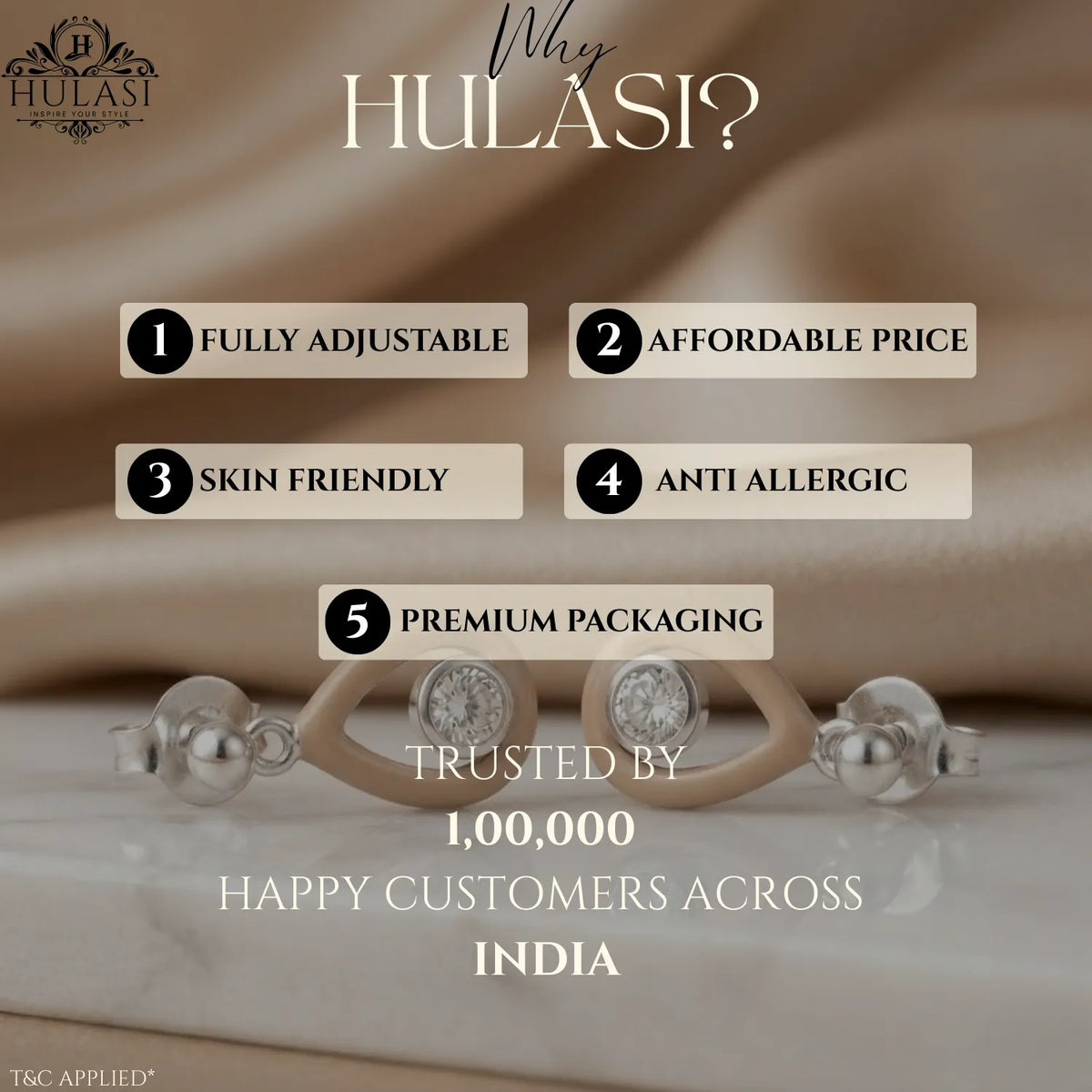 Hulasi Women 925 Sterling Silver Two-Tone Teardrop Drop Earrings Clear Stone Center 2.5 CM x 1.2 CM
