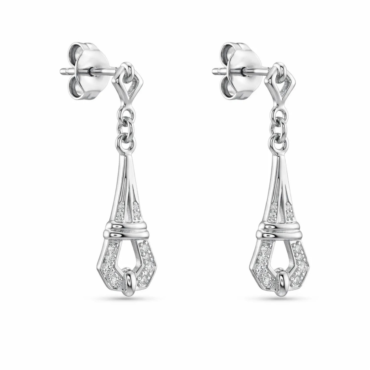 Hulasi Women 925 Sterling Silver Lantern Drop Earrings Filigree Dangle Design 2.6 CM x 0.8 CM