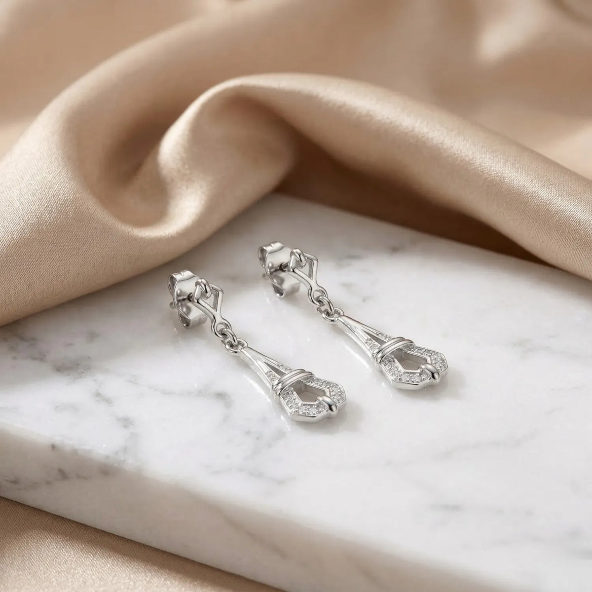 Hulasi Women 925 Sterling Silver Lantern Drop Earrings Filigree Dangle Design 2.6 CM x 0.8 CM