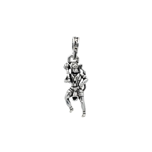 Hanuman in Action 925 Silver Pendant