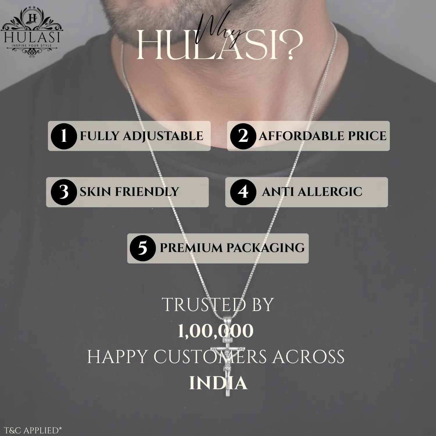 Jesus Cross Crucifix Pendant in Silver