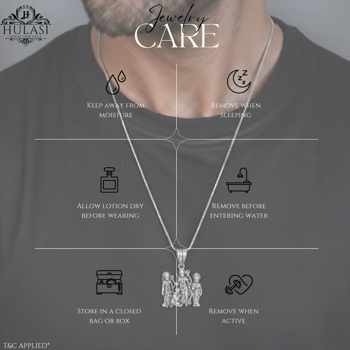 Ram Darbar Oxidised Silver Locket
