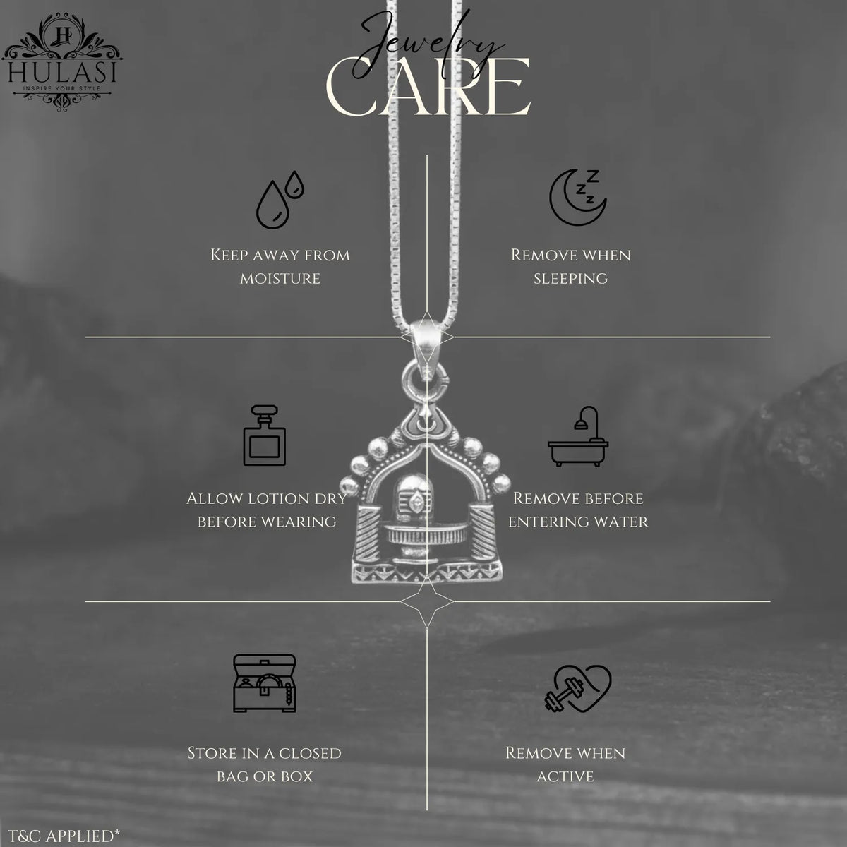Shivling Temple Domed Pendant – Oxidised Silver