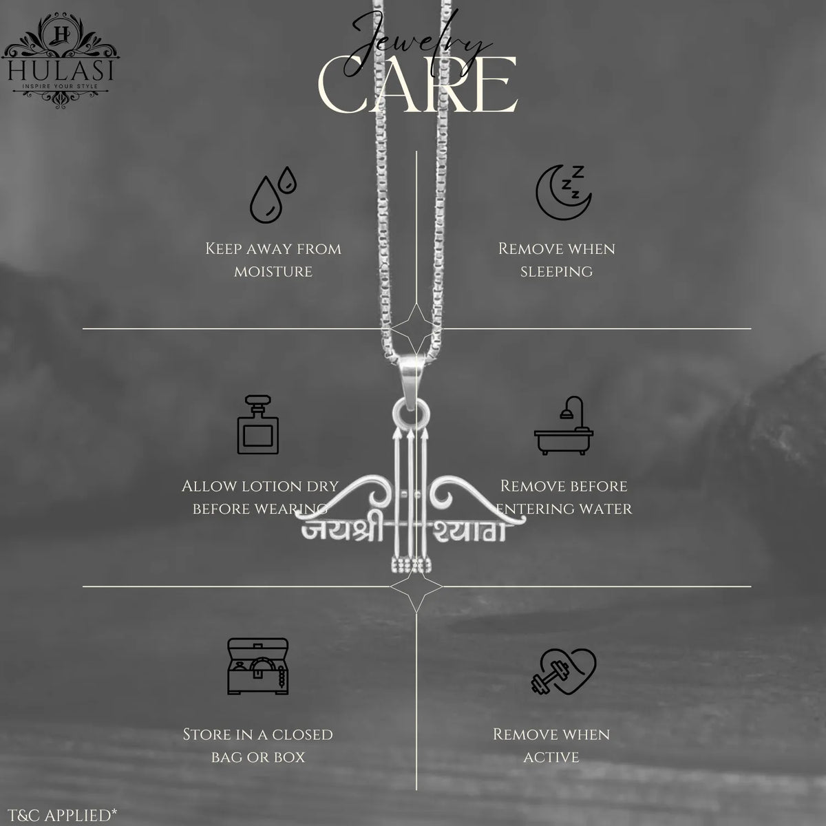 Jai Shri Ram Bow & Arrow Sterling Silver Locket