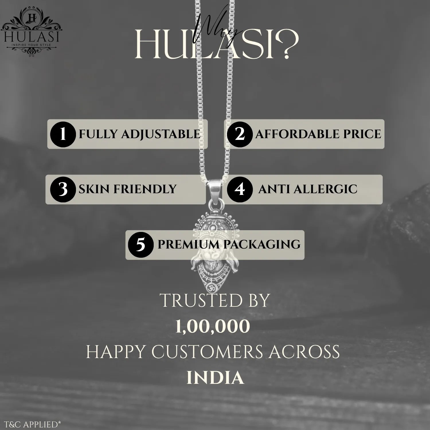 Maharaja Hanuman Face Sterling Oxidised Locket