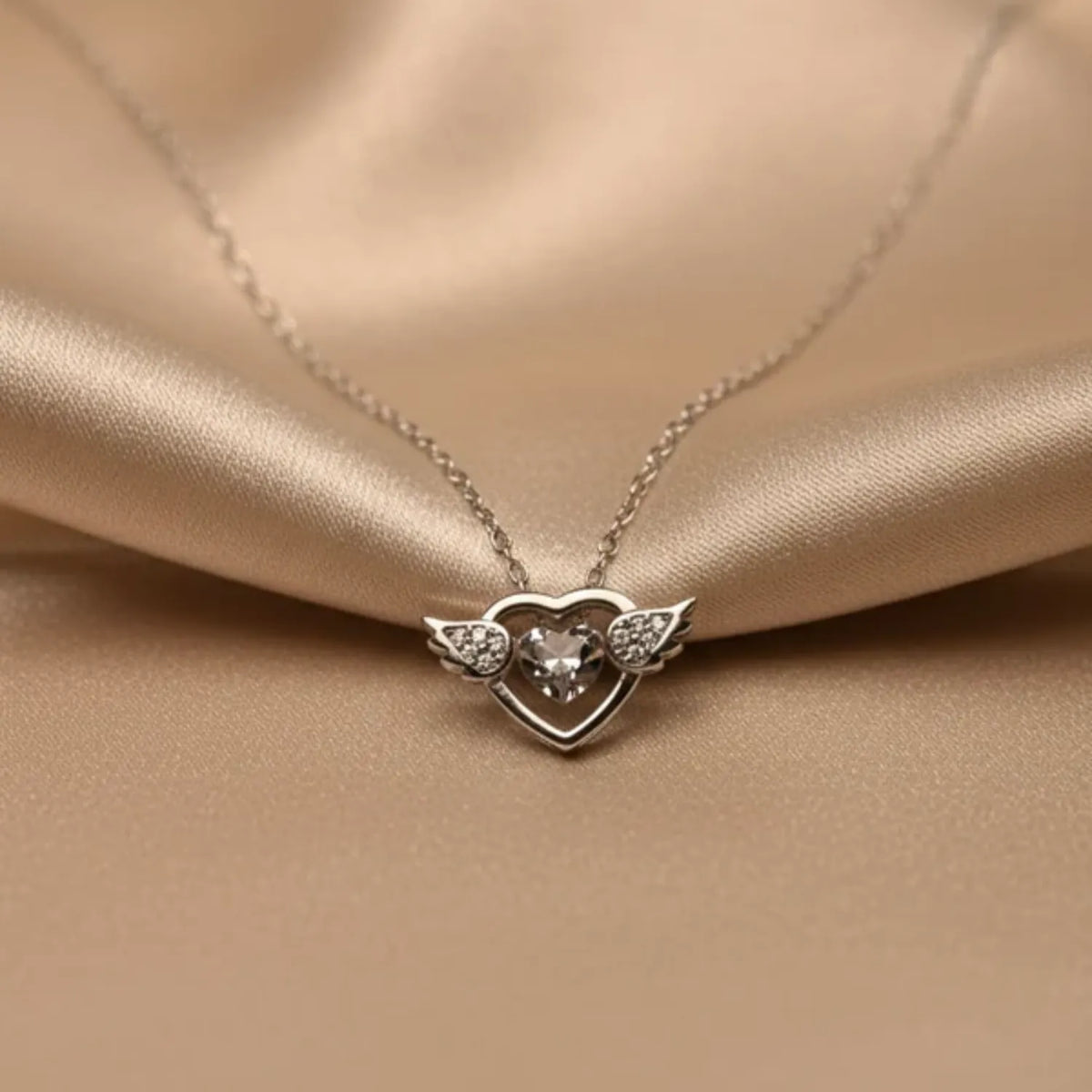 Majestic Swan Crown Silver Pendant
