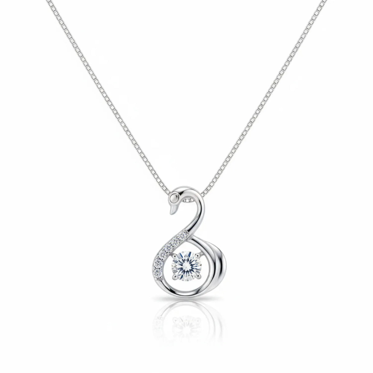 Royal Heart Crown Silver Pendant