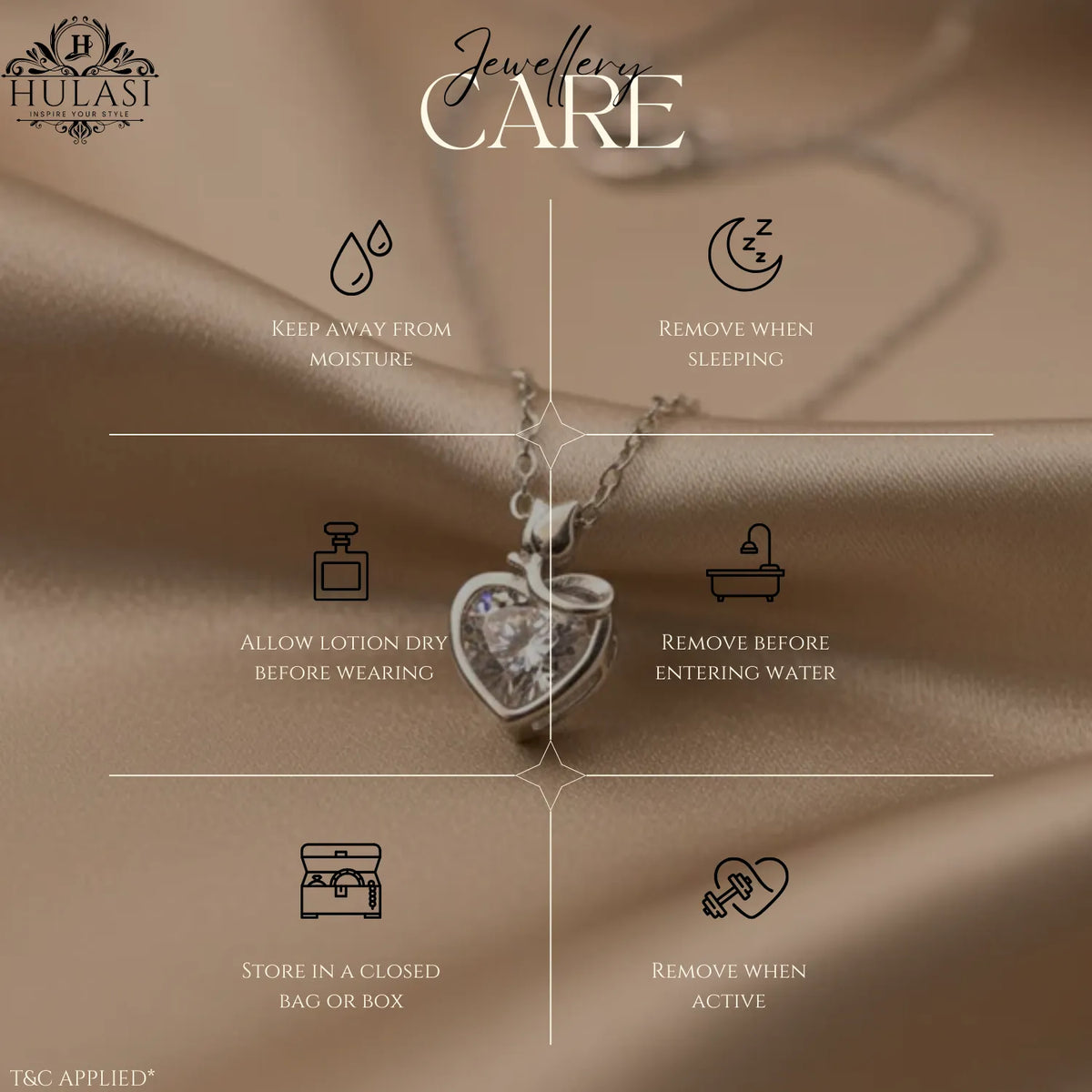 Hulasi 925 Sterling Silver Heart Drop Pendant For Women & Girls | CZ Design | 1.2 Cm