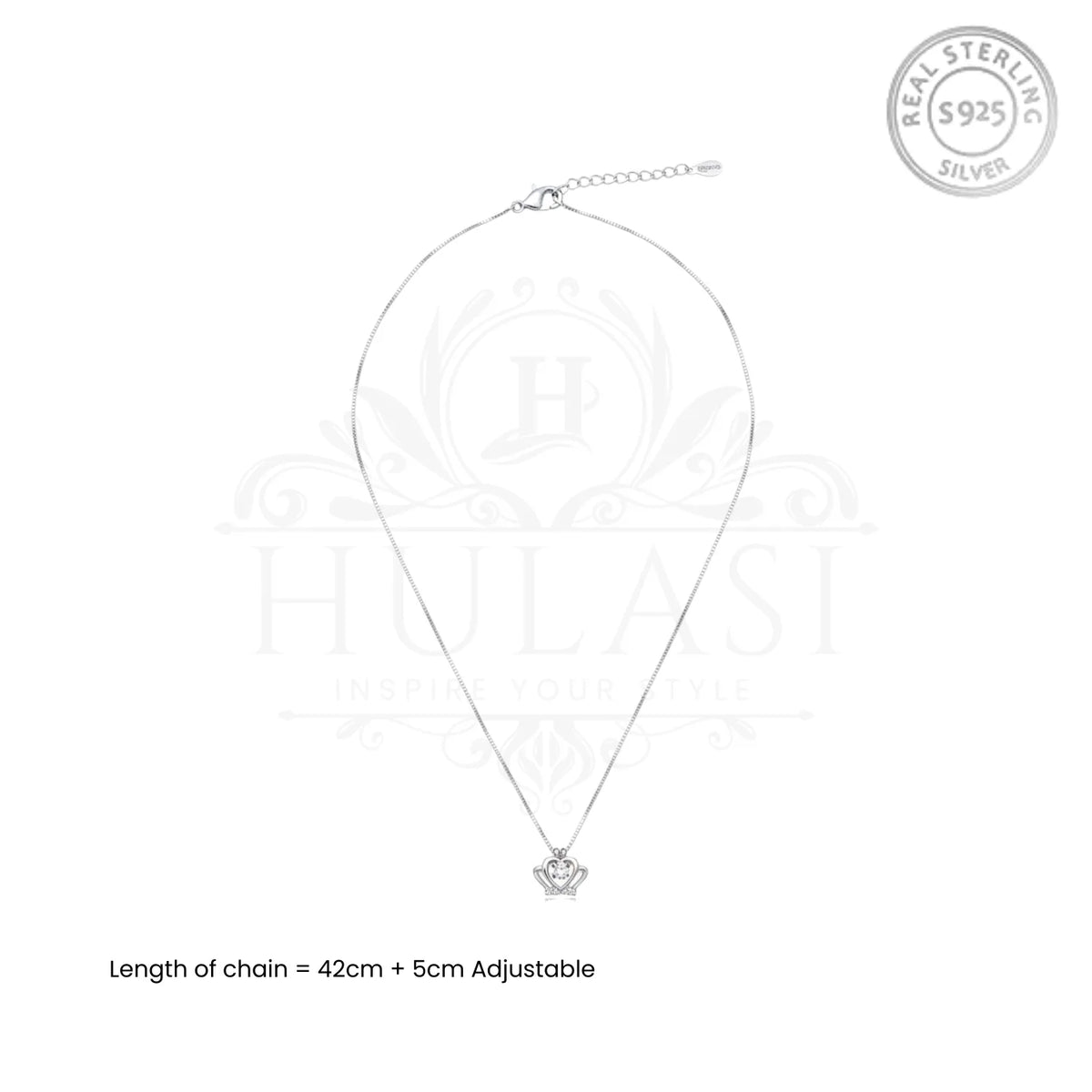 Angelic Wings Heart Silver Pendant