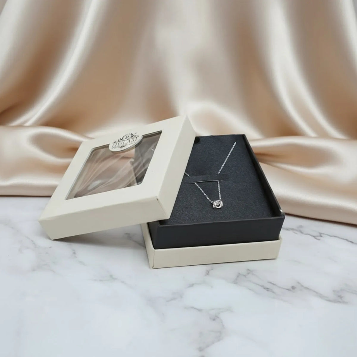 Hulasi 925 Sterling Silver Square CZ Pendant For Women & Girls | Minimal Design | 1 Cm