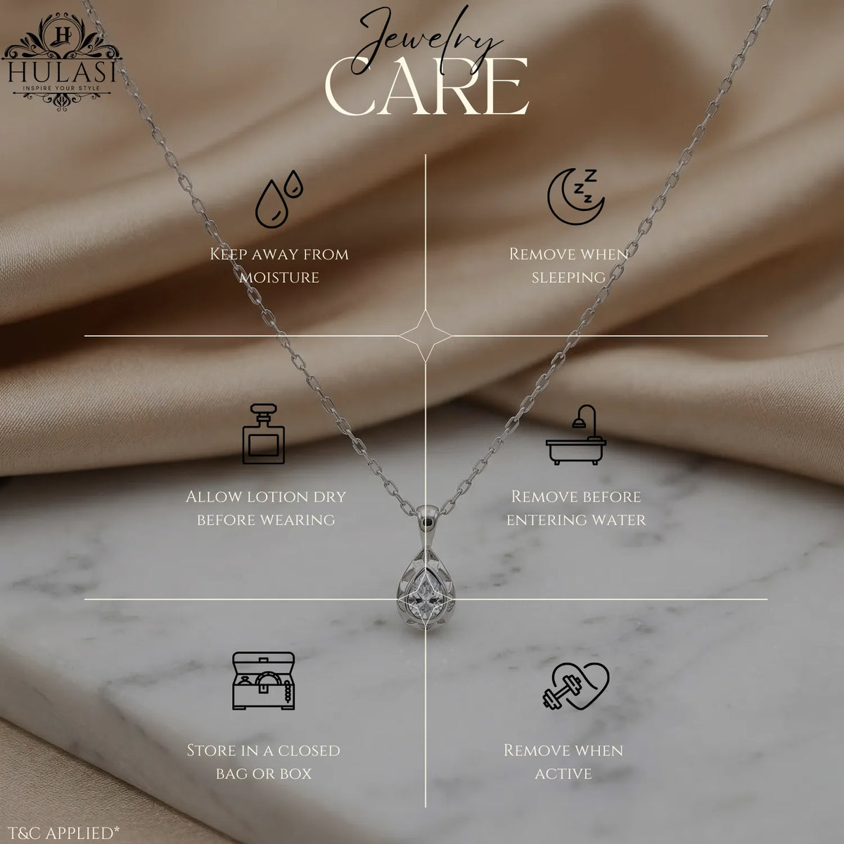 Hulasi 925 Sterling Silver Classic Solitaire Pendant For Women & Girls | CZ Design | 1.5 Cm