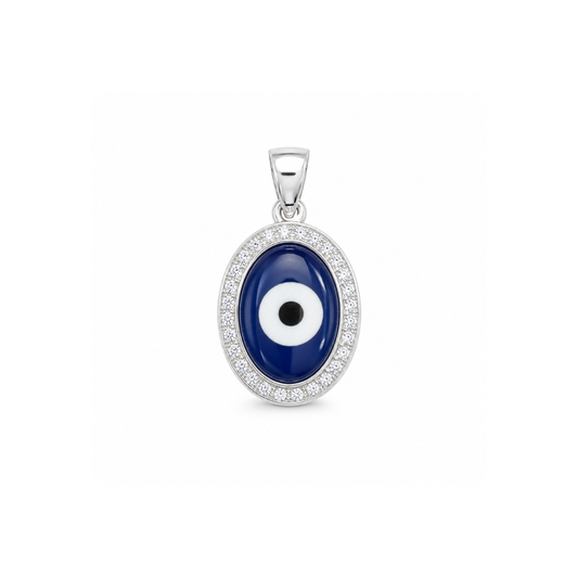 925 Sterling Silver Blue Evil Eye Pendant | Hulasi