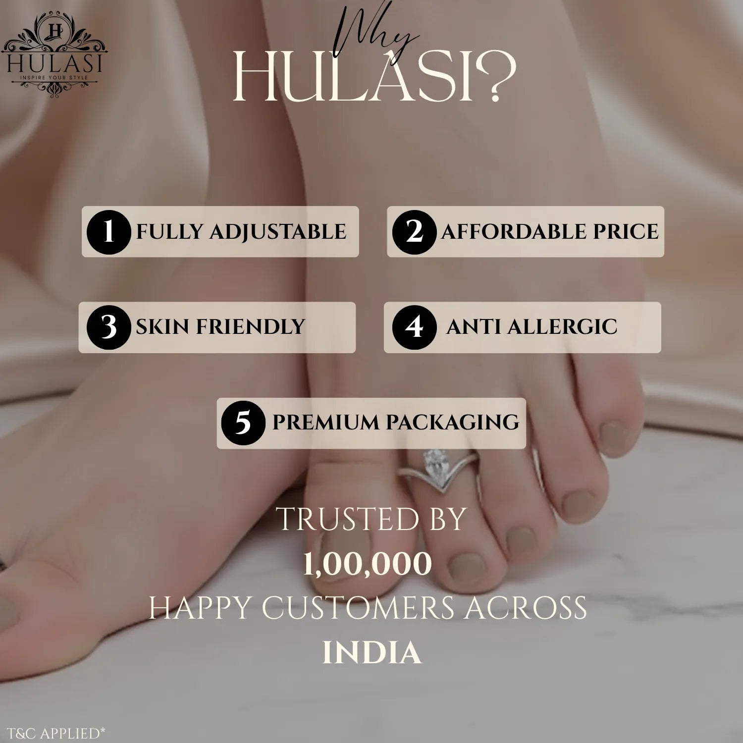 Edgy Spark Open Silver Toe Ring