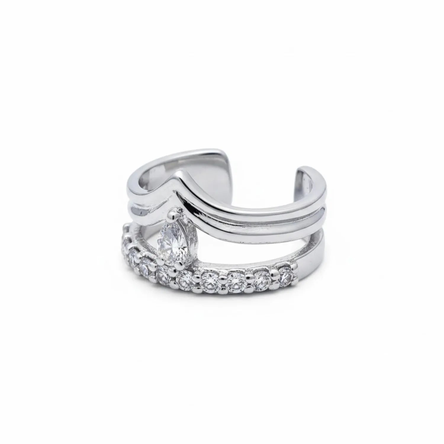 Royal Floral Crown 925 Silver Toe Ring