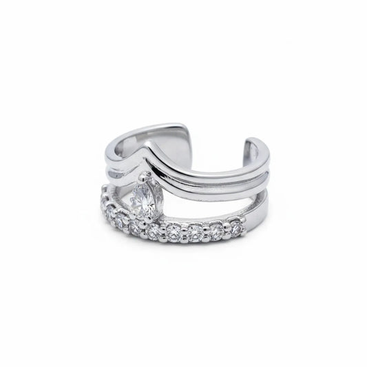 Royal Floral Crown 925 Silver Toe Ring
