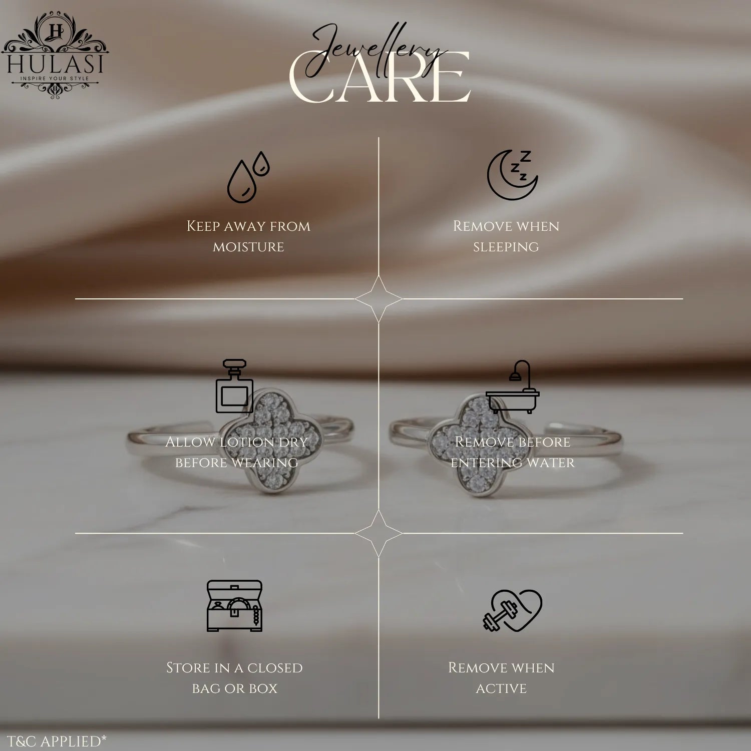 Lucky Clover Spark Zircon Toe Ring