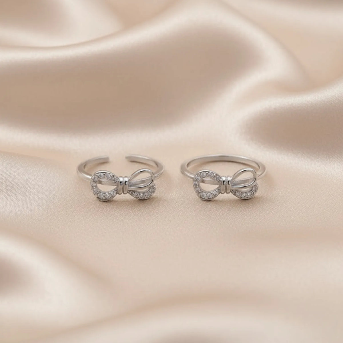 Twisted Leaf Loop 925 Silver Toe Ring