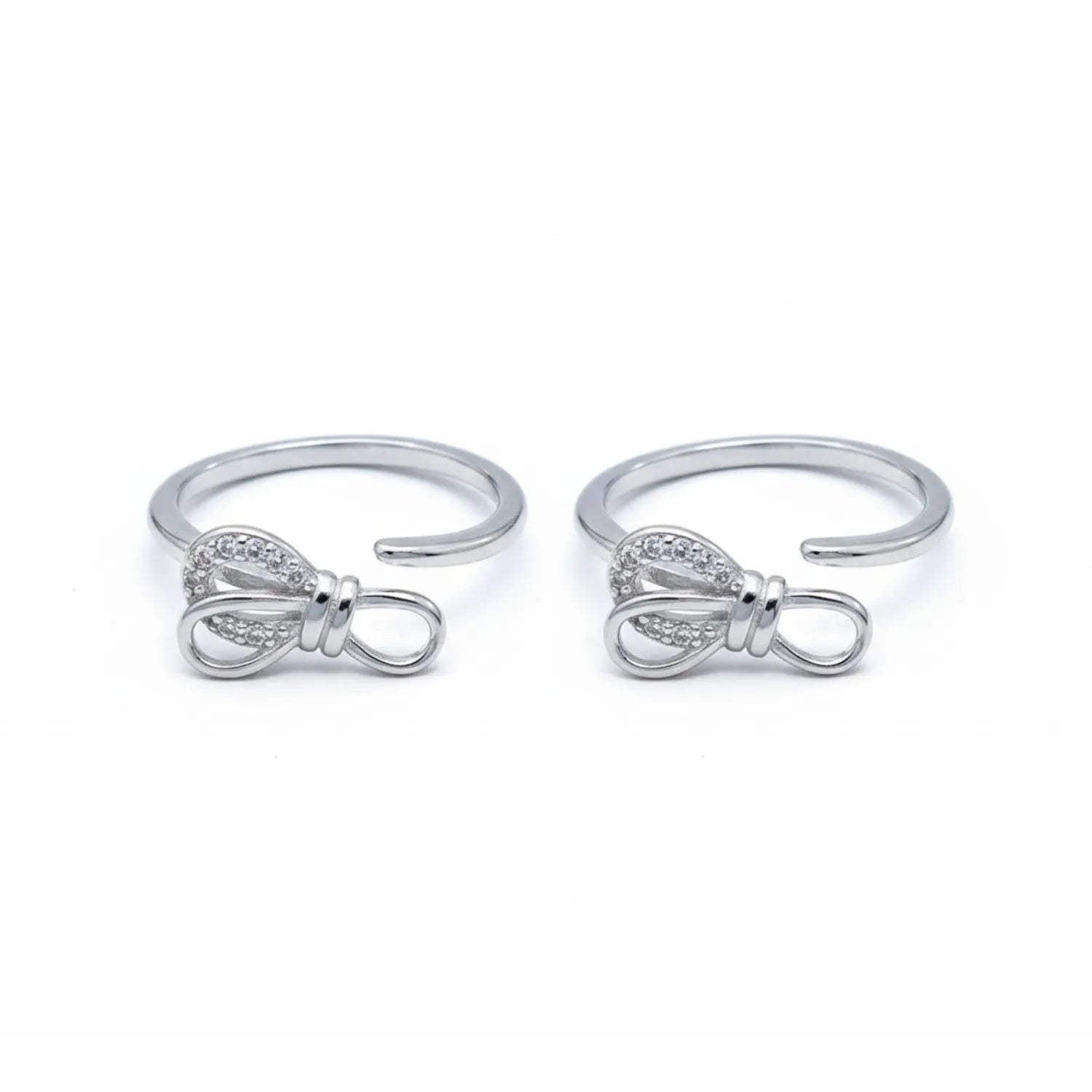 Twisted Leaf Loop 925 Silver Toe Ring