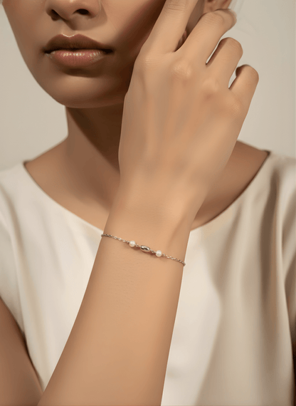 Sterling Silver Ocean Dew Bracelet