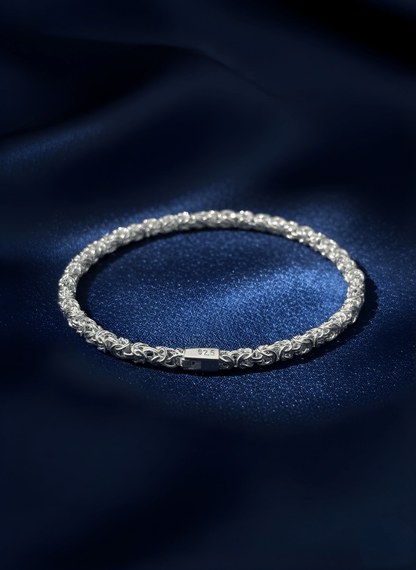 Silver Majestic Rope Link Bracelet ( 16 grams )